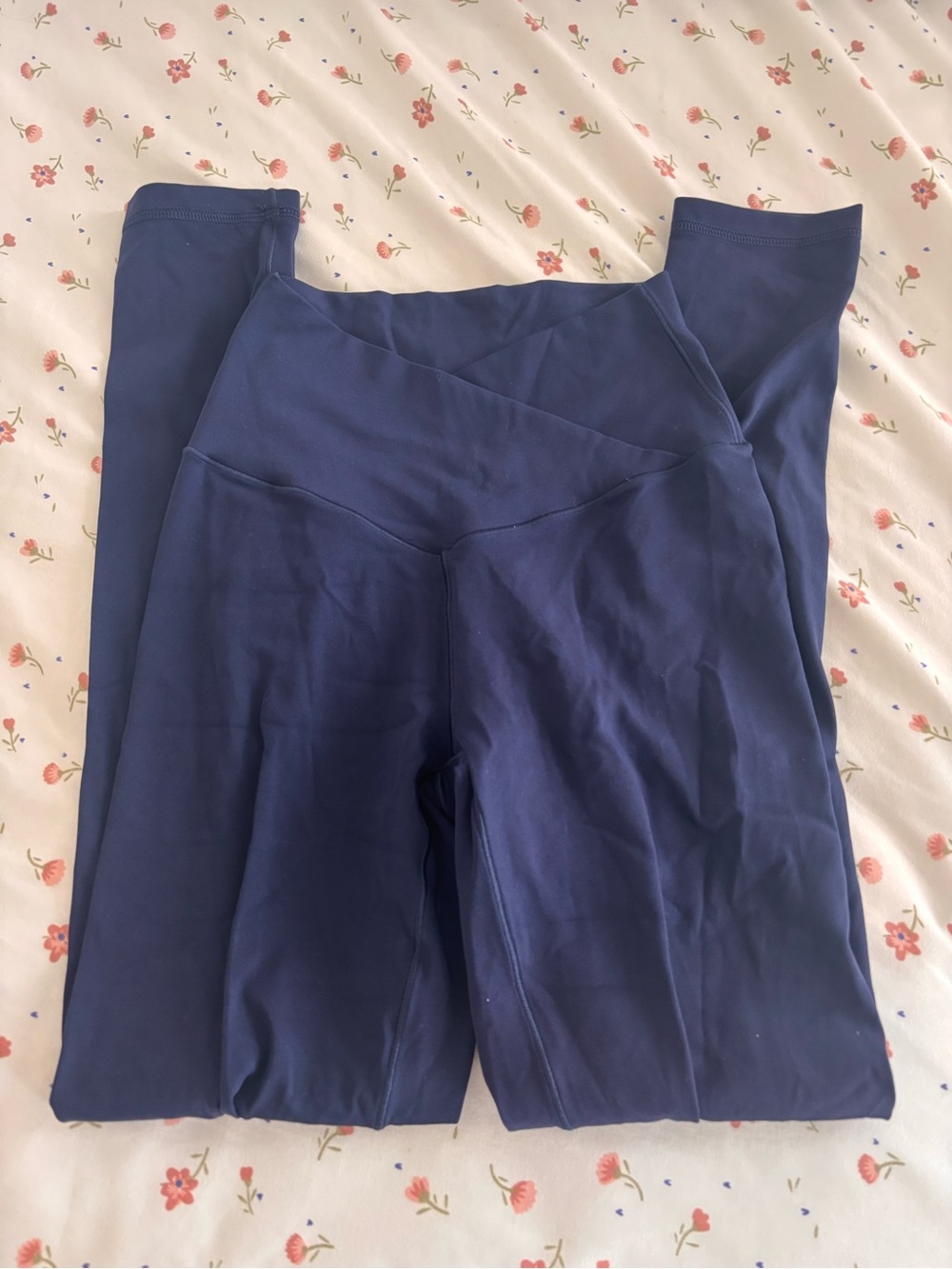 aerie navy cross waisted leggings🪽